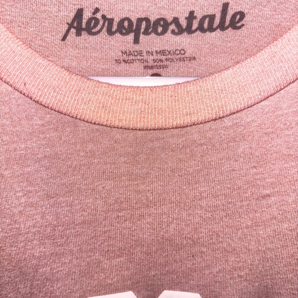 Aeropostale vintage 1987 pink long sleeve ladies oversized warm tee rare mint 🆕 - Picture 8 of 10